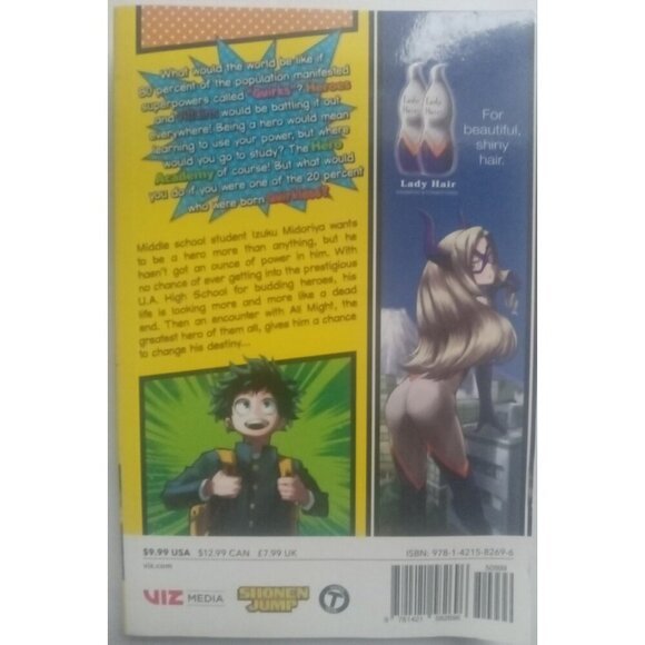 My Hero Academia #1 Manga by Kohei Horikoshi - VIZ Media August 2015 Edition - Picture 2 of 2